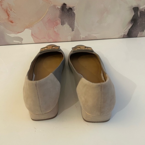 ! Tory Burch GIGI 20mm Round Toe Flat-Calf Leather/Silk Suede. - Picture 6 of 10